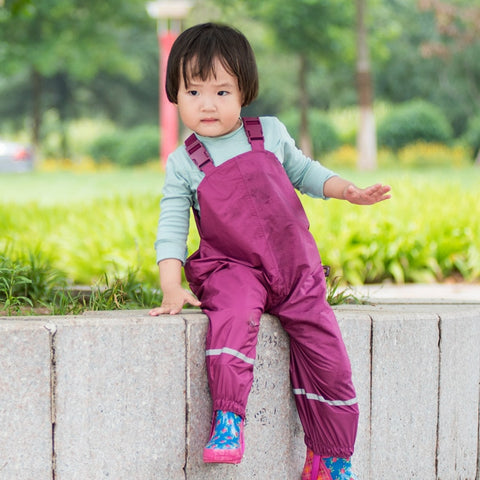 salopette pluie enfant violet