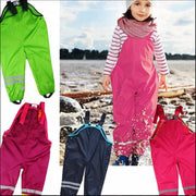 salopette imperméable enfant fluo