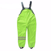 salopette imperméable enfant verte fluo