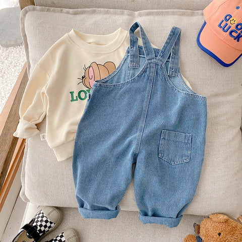 dos salopette enfant garçon en denim