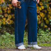 salopette jean bleu de jardinier