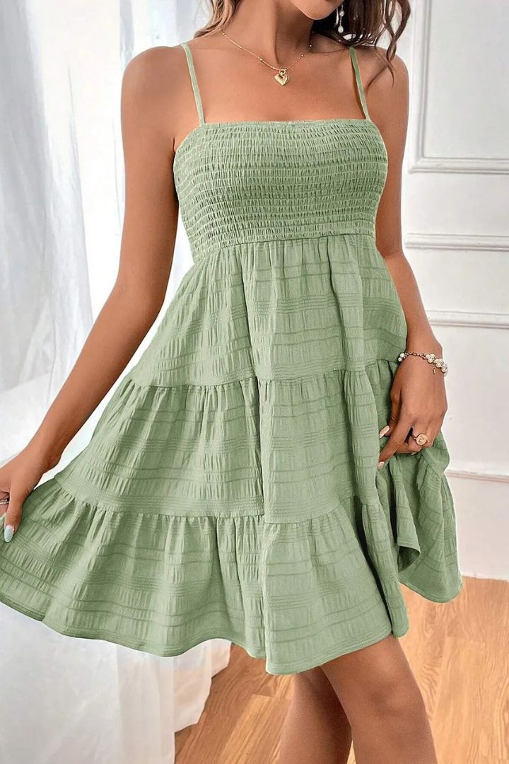 Jupe salopette verte