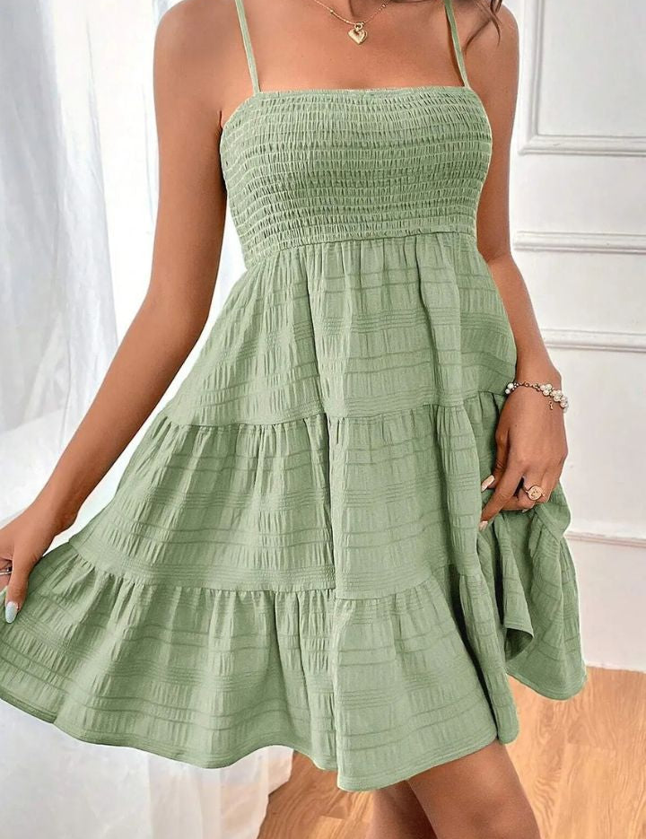 Jupe salopette verte